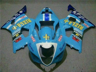 Azul Carenagem Moto GSXR 1000 K3 03-04