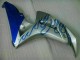 Azul Chama Prata Carenagem Moto CBR 1000RR 06-07 Azul Chama Prata Carenagem Moto CBR 1000RR 06-07