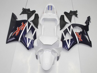 Azul Escuro Branco Carenagem Moto CBR 900RR 954 02-03