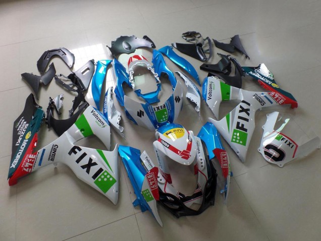 Azul Fixi Carenagem Moto GSXR 1000 K9 09-16