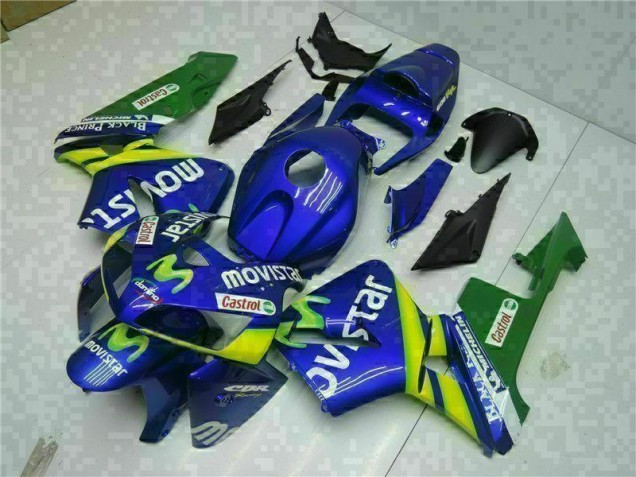 Azul Kit Carenagem Moto CBR 600RR 05-06 Azul Kit Carenagem Moto CBR 600RR 05-06