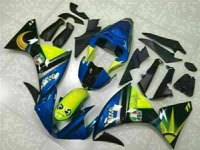 Azul Kit Carenagem Moto R1 09-11