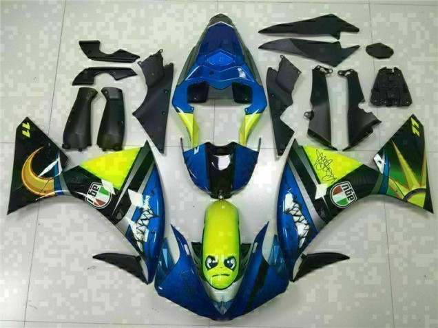 Azul Kit Carenagem Moto R1 09-11