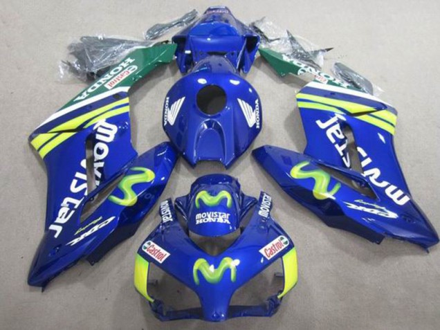 Azul Movistar Castrol Carenagem Moto CBR 1000RR 04-05
