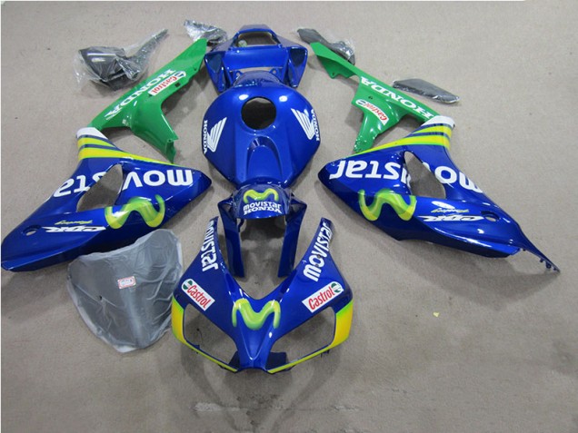 Azul Movistar Castrol Carenagem Moto CBR 1000RR 06-07
