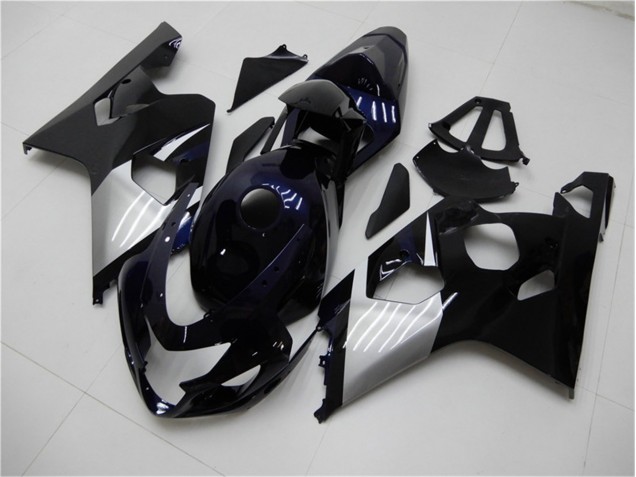 Azul Prata Carenagem Moto GSXR 600 / 750 K4 04-05 Azul Prata Carenagem Moto GSXR 600 / 750 K4 04-05