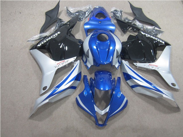 Azul Prata Preto Carenagem Moto CBR 600RR 09-12