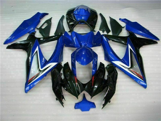 Azul Preto Abs Kit Carenagem & Plásticos Moto GSXR 600 / 750 K8 08-10 Azul Preto Abs Kit Carenagem & Plásticos Moto GSXR 600 / 750 K8 08-10