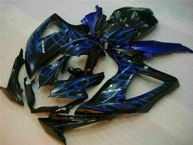 Azul Preto Abs Kits Completos Carenagem Moto GSXR 600 / 750 K8 08-10 Azul Preto Abs Kits Completos Carenagem Moto GSXR 600 / 750 K8 08-10
