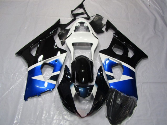 Azul Preto Branco Carenagem Moto GSXR 1000 K3 03-04