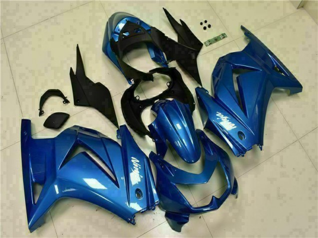 Azul Preto Branco Ninja Carenagem & Plástico Moto EX250 08-12 Azul Preto Branco Ninja Carenagem & Plástico Moto EX250 08-12
