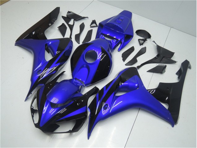 Azul Preto Carenagem Moto CBR 1000RR 06-07 Azul Preto Carenagem Moto CBR 1000RR 06-07