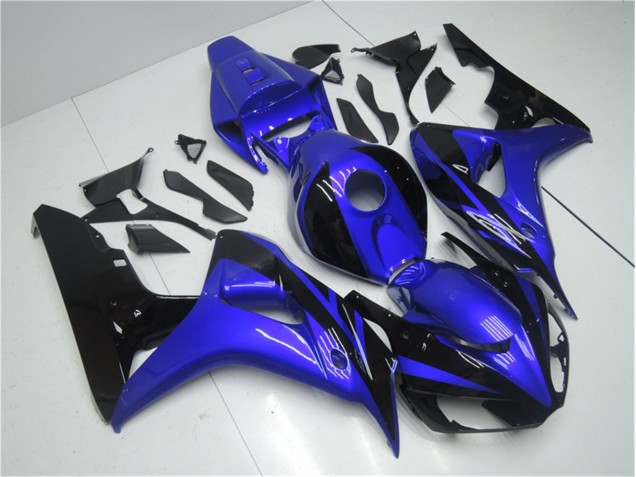 Azul Preto Carenagem Moto CBR 1000RR 06-07 Azul Preto Carenagem Moto CBR 1000RR 06-07