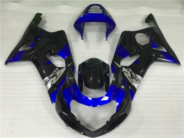 Azul Preto Carenagem Moto GSXR 1000 K1 00-02