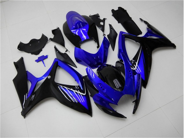 Azul Preto Kits Completo Carenagem Moto GSXR 600 / 750 K6 06-07