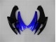 Azul Preto Kits Completo Carenagem Moto GSXR 600 / 750 K6 06-07