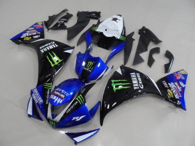 Azul Preto Monster Carenagem Moto & Plástico Moto R1 12-14