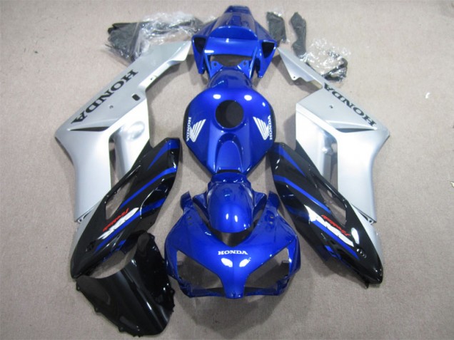 Azul Preto Moto Plástico CBR 600 F4i 01-03 Azul Preto Moto Plástico CBR 600 F4i 01-03