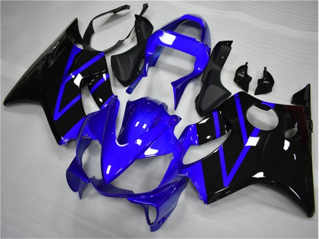 Azul Preto Moto Plásticos CBR 600 F4i 01-03 Azul Preto Moto Plásticos CBR 600 F4i 01-03