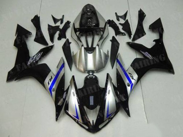 Azul Preto Prata Carenagem Moto R1 07-08