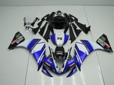 Azul Preto Sterilgarda Carenagem Moto R1 09-11