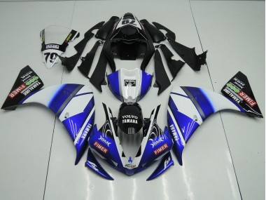 Azul Preto Sterilgarda Carenagem Moto R1 12-14