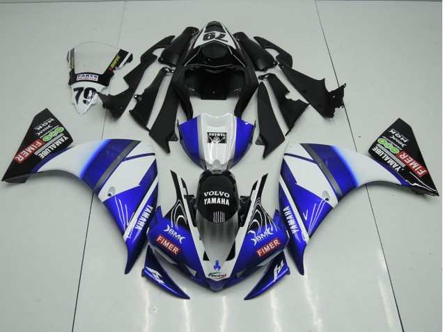 Azul Preto Sterilgarda Carenagem Moto R1 12-14 Azul Preto Sterilgarda Carenagem Moto R1 12-14