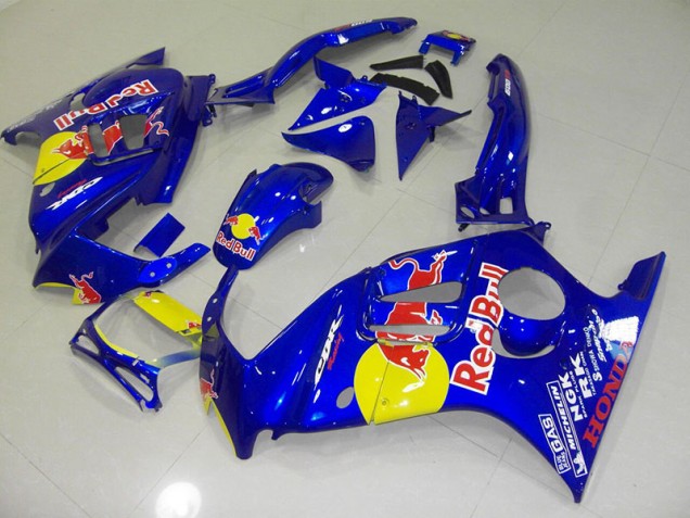 Azul Red Bull Carenagem Moto CBR 600 F3 95-98 Azul Red Bull Carenagem Moto CBR 600 F3 95-98
