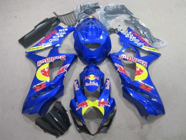 Azul Red Bull Carenagem Moto GSXR 1000 K7 07-08