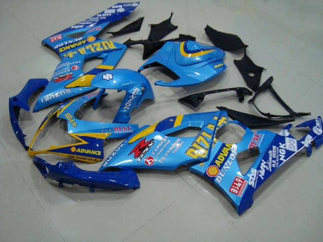 Azul Rizla Carenagem Moto GSXR 1000 K5 05-06 Azul Rizla Carenagem Moto GSXR 1000 K5 05-06