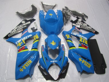 Azul Rizla Carenagem Moto GSXR 1000 K7 07-08