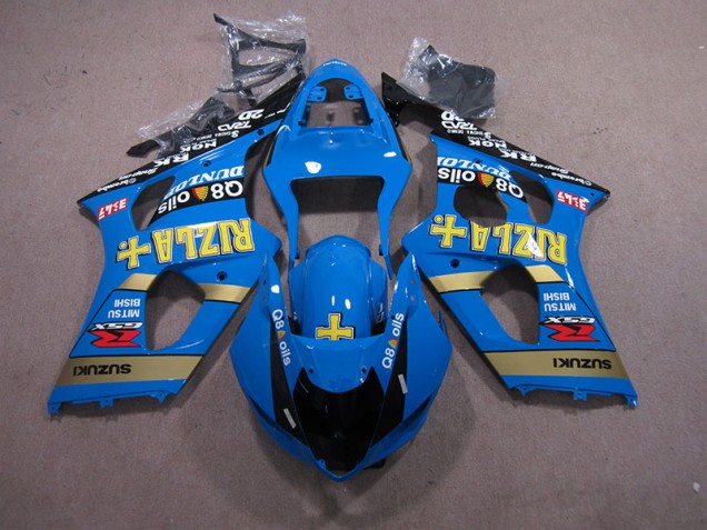 Azul Rizla Q8 Oils Carenagem Moto GSXR 1000 K3 03-04