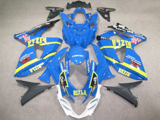 Azul Rizla Q8 Oils Carenagem Moto GSXR 1000 K9 09-16 Azul Rizla Q8 Oils Carenagem Moto GSXR 1000 K9 09-16
