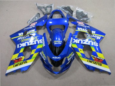Azul Telefumia Movistar Carenagem Moto GSXR 600 K4 04-05