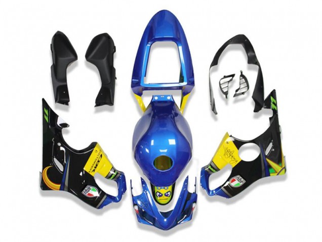 Azul Tubarão Carenagem Moto CBR 1000RR 04-05