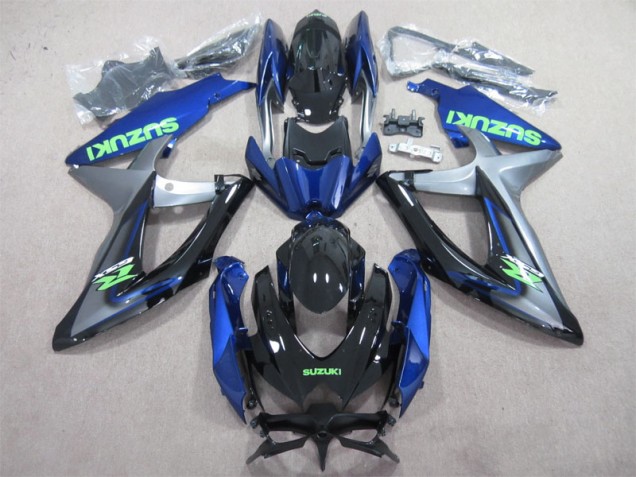 Azul Verde Decalque Carenagem Moto GSXR 600 K8 08-10