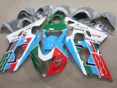 Azul Verde Vermelho Motul Carenagem Moto GSXR 600 K4 04-05