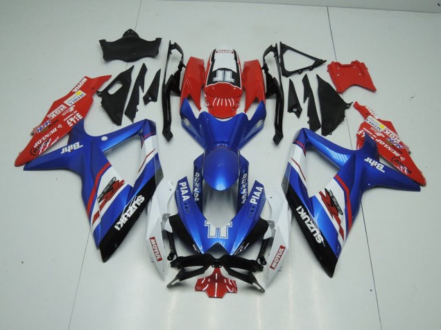 Azul & Vermelho Carenagem Moto GSXR 1000 K9 09-16