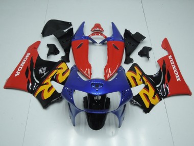 Azul Vermelho Preto Carenagem Moto CBR 900RR 919 98-99