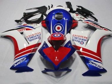 Azul Vermelho Royal Air Force Reserves Carenagem Moto CBR 1000RR 12-16