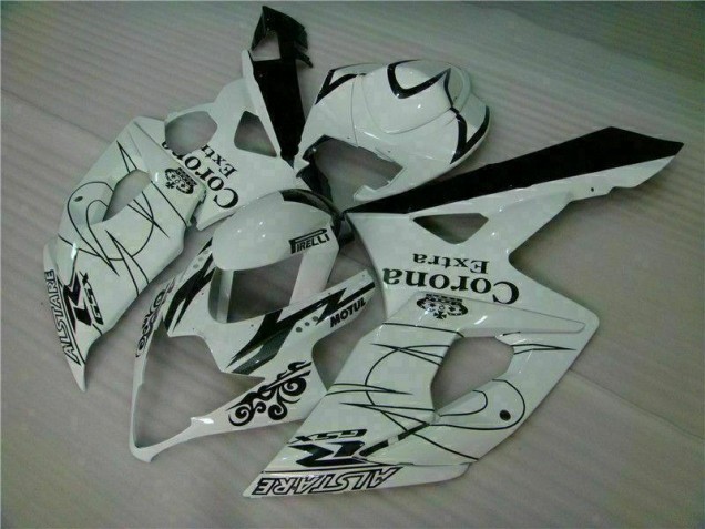 Branco Abs Moto Plástico GSXR 1000 K5 05-06 Branco Abs Moto Plástico GSXR 1000 K5 05-06