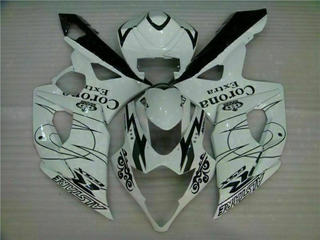 Branco Abs Moto Plástico GSXR 1000 K5 05-06 Branco Abs Moto Plástico GSXR 1000 K5 05-06