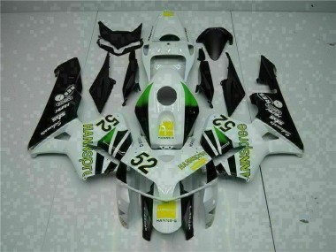 Branco Amarelo Verde 52 Carenagem Moto CBR 600RR 05-06