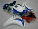 Branco Azul Abs Kits Carenagem Moto CBR 1000RR 08-11