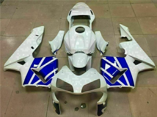 Branco Azul Carenagem Moto CBR 600RR 03-04