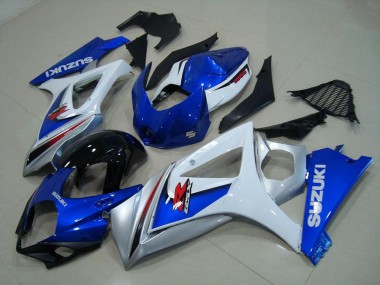 Branco Azul Carenagem Moto GSXR 1000 K7 07-08