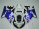Branco Azul Carenagem Moto GSXR 600 / 750 K1 K2 K3 01-03 Branco Azul Carenagem Moto GSXR 600 / 750 K1 K2 K3 01-03