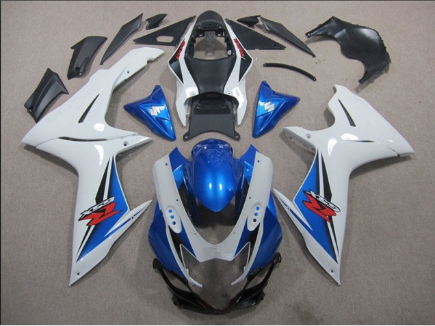 Branco Azul Carenagem Moto GSXR 600 K11 11-21