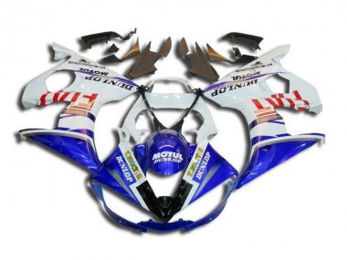 Branco Azul Fiat Motul Dunlop Carenagem Moto R6 03-05