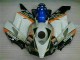 Branco Azul Kit Carenagem Moto CBR 1000RR 04-05 Branco Azul Kit Carenagem Moto CBR 1000RR 04-05